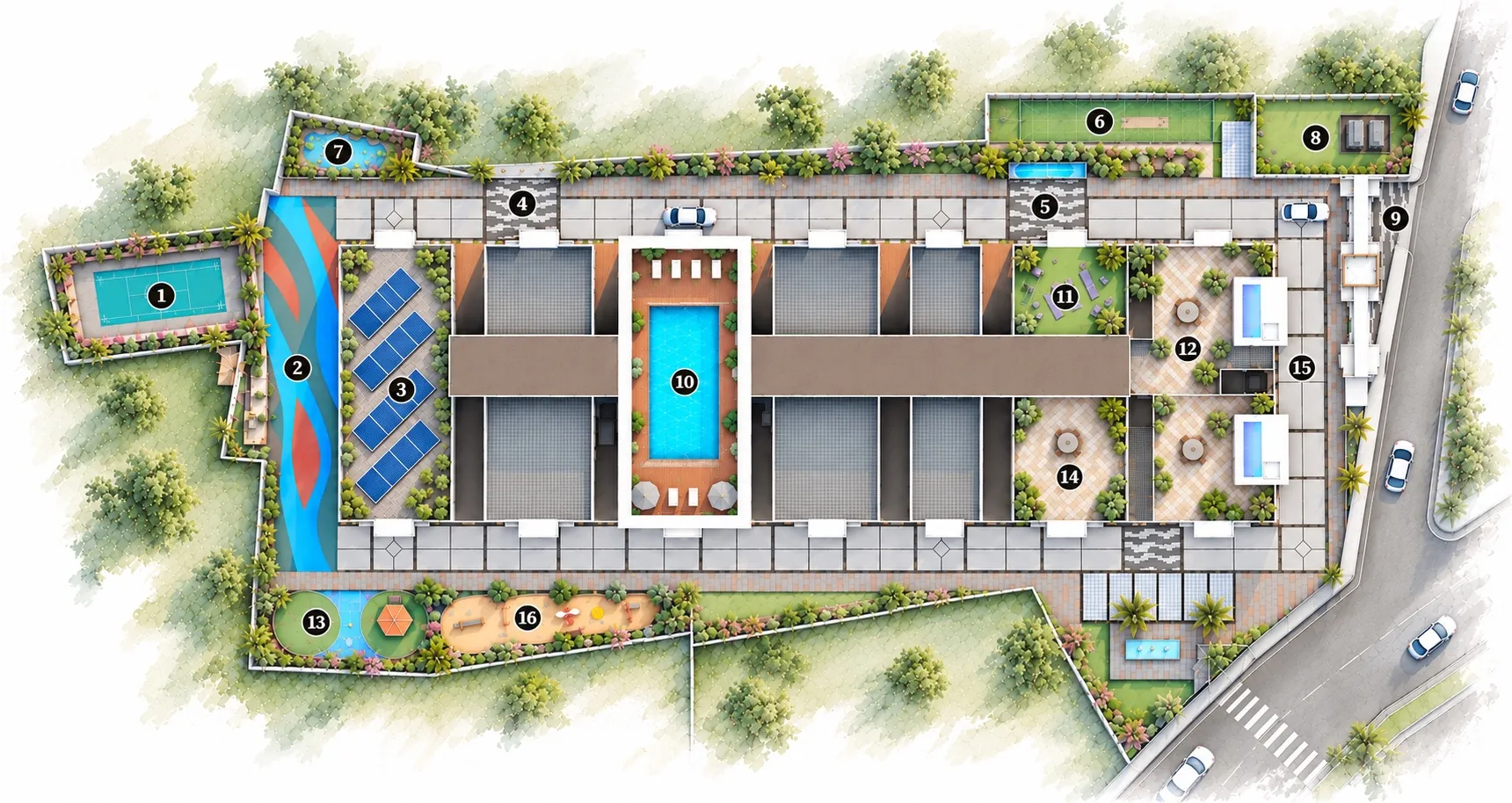 Super Homes Abhirama site plan